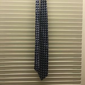 Men’s Blue and Silver Tie Platinum Brand